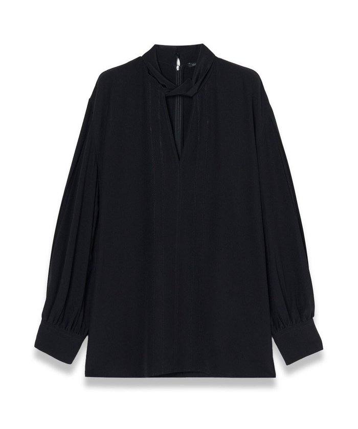 【ジョゼフ/JOSEPH】のニューCDC Vネックブラウス インテリア・キッズ・メンズ・レディースファッション・服の通販 founy(ファニー) https://founy.com/ ファッション Fashion レディースファッション Fashion for Women トップス・カットソー Cut & Sew Tops シャツ・ブラウス・オフィスカジュアル Elegant Blouses & Button-Ups Vネックトップス V-Neck Tops / V-Cut Neckline Shirts カッティング Cutting Detail カフス Cuff Design シルク Silk, 100% Silk フロント Front, Front Design A/W・秋冬 Autumn/Winter 軽量 Lightweight, Ultra Light |ID: prp329100004680485 ipo3291000000033807564