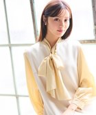 【フェルゥ/Feroux】の【新色追加・洗える】ボリューム リボンタイ ブラウス 人気、トレンドファッション・服の通販 founy(ファニー) ファッション Fashion レディースファッション Fashion for Women トップス・カットソー Cut & Sew Tops シャツ・ブラウス・オフィスカジュアル Elegant Blouses & Button-Ups インナー Innerwear オケージョン Occasion Wear カーディガン Cardigan, Knitwear セレモニー Ceremony リボン Ribbon, Bow エレガント 上品 Elegant 夏 Summer S/S・春夏 SS, Spring/Summer, Warm Season 洗える Machine Washable A/W・秋冬 Autumn/Winter ビジネス 仕事 通勤 Business / Work / Commuting thumbnail ライトイエロー系|ID: prp329100004680493 ipo3291000000033807589