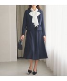 【フェルゥ/Feroux】の【洗える】パールボタンジャケット×スカート セットアップ ネイビー系|ID: prp329100004680497 ipo3291000000033807602