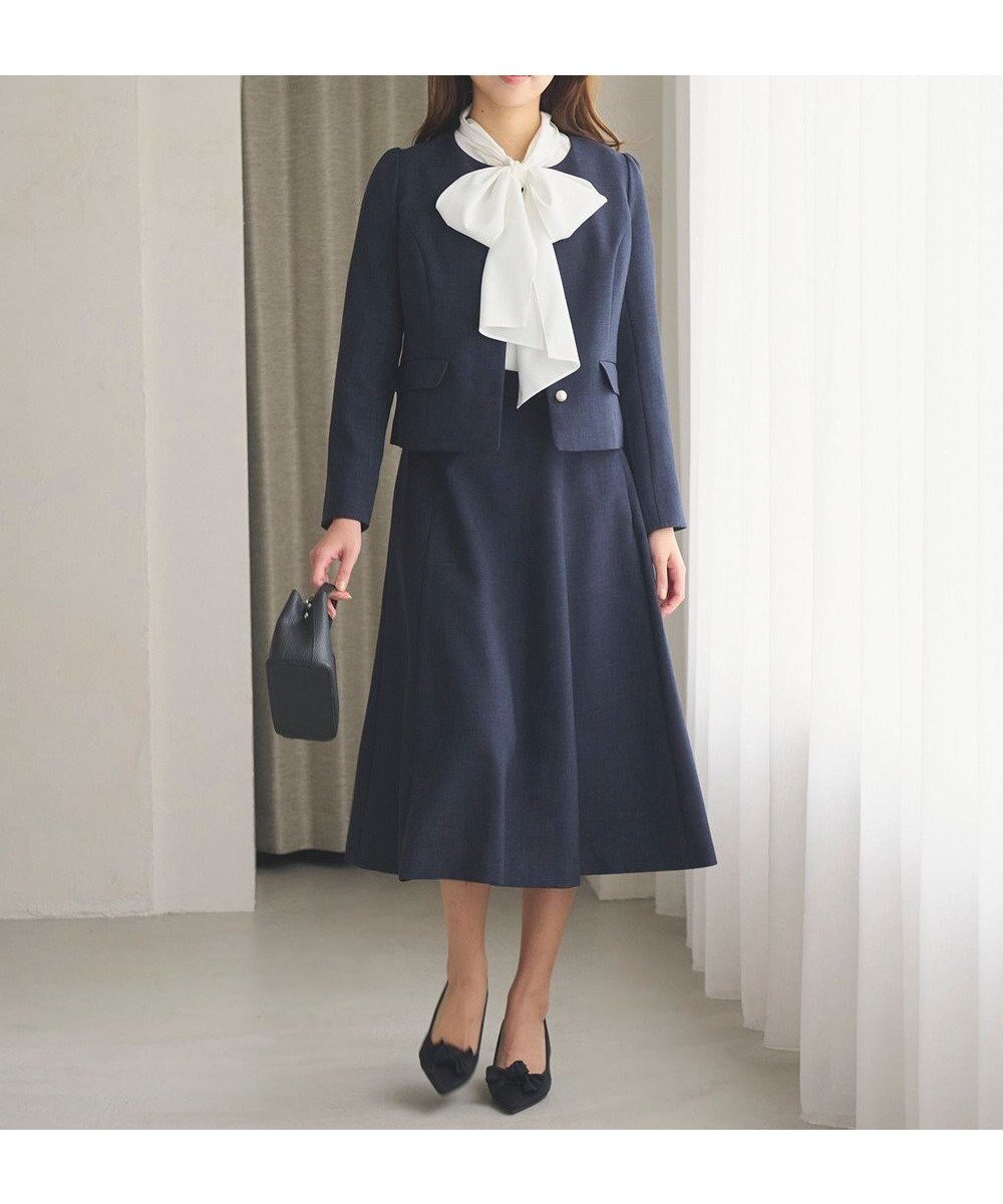 【フェルゥ/Feroux】の【洗える】パールボタンジャケット×スカート セットアップ インテリア・キッズ・メンズ・レディースファッション・服の通販 founy(ファニー) ファッション Fashion レディースファッション Fashion for Women アウター Coat / Outerwear Collection レディースジャケット・軽アウター Jackets セットアップ Matching Sets スカート・ミニ/ミディ/マキシ Skirts / Mini, Midi & Maxi Skirts インナー Innerwear 春 Spring 洗える Machine Washable ジャケット Jacket, Outerwear セットアップ Set-Up, Coordinated Outfit バランス Balance, Style Balance パール Pearl, Pearl Accent フィット Fit, Slim Fit フレア Flare, Flared S/S・春夏 SS, Spring/Summer, Warm Season おすすめ Recommended / Our Picks 夏 Summer エレガント 上品 Elegant セレモニー Ceremony 入学式 Entrance Ceremony 結婚式 Wedding ビジネス 仕事 通勤 Business / Work / Commuting ネイビー系|ID: prp329100004680497 ipo3291000000035491746