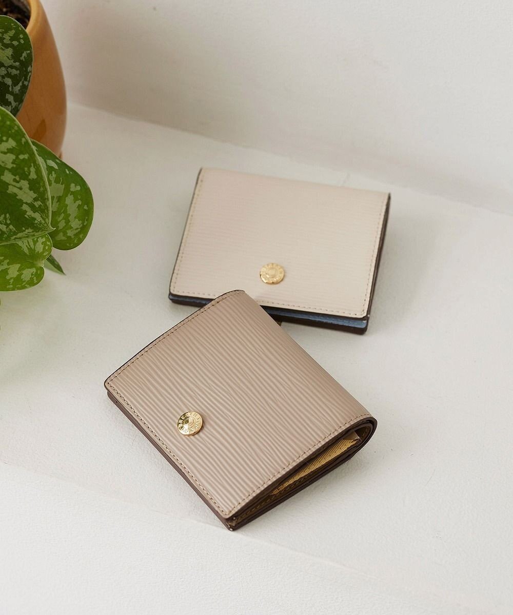 【トプカピ/TOPKAPI】の【Breath TOPKAPI】RIPPLE リプル 折り財布 インテリア・キッズ・メンズ・レディースファッション・服の通販 founy(ファニー) 　ファッション　Fashion　レディースファッション　Fashion for Women　ミニ財布・二つ折り財布　Wallets & Card Cases　クール　Cool, Chic　コイン　Coin, Coin Design　コンパクト　Compact, Small Size　軽量　Lightweight, Ultra Light　スリム　Slim, Slim Fit　財布　Wallet, Purse　人気　Popular, Best Seller　ポケット　Pocket, Pocket Detail　メタル　Metal, Metal Parts　おすすめ　Recommended / Our Picks　エレガント 上品　Elegant　グレージュ|ID: prp329100004680512 ipo3291000000033807654