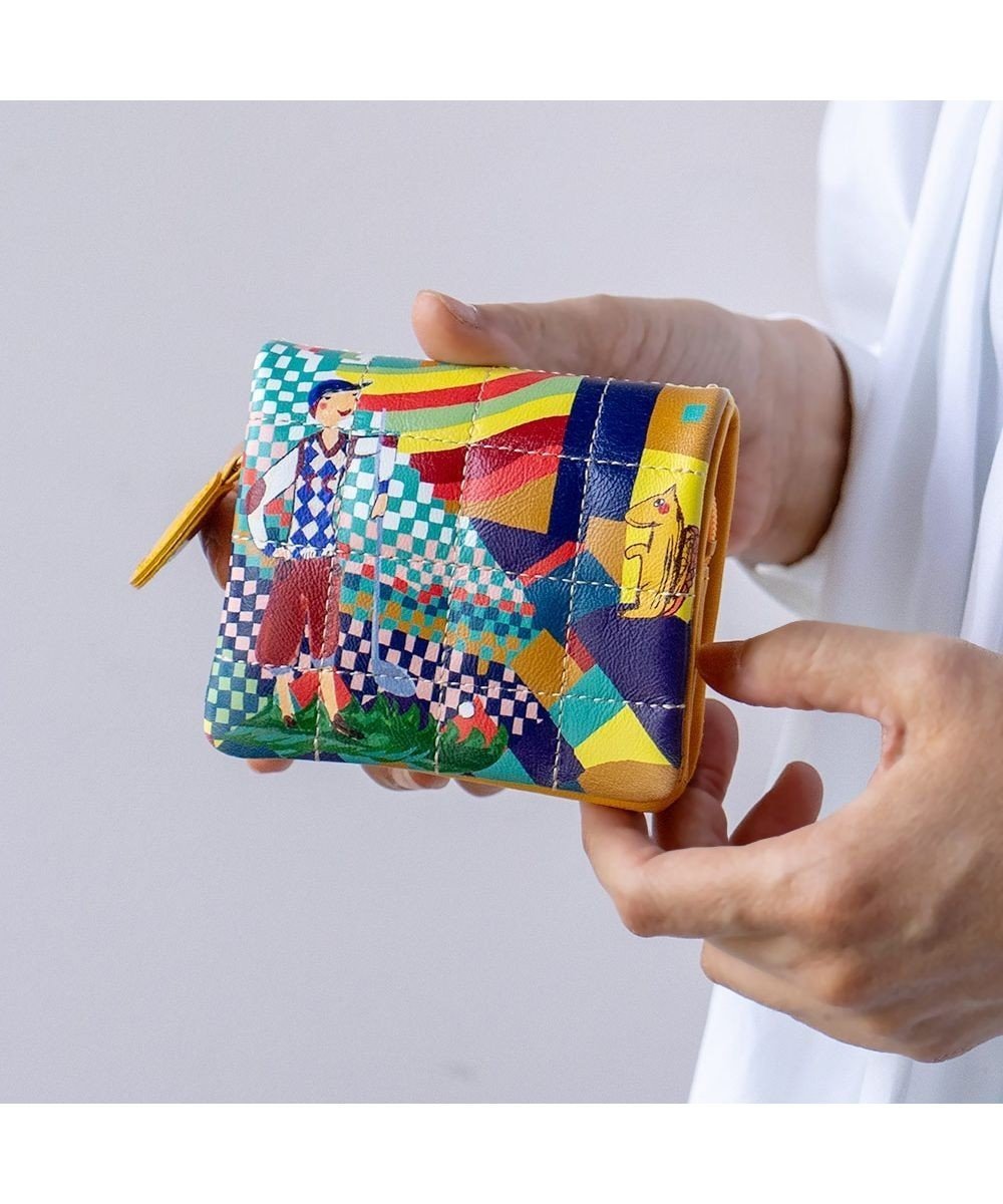 【ツモリチサト キャリー/tsumori chisato CARRY】のカラフルランドスケープ 2つ折り財布 ミニ財布 インテリア・キッズ・メンズ・レディースファッション・服の通販 founy(ファニー) ファッション Fashion レディースファッション Fashion for Women ミニ財布・二つ折り財布 Wallets & Card Cases イラスト Illustration ゴルフ Golf プリント Print, Printed Pattern 財布 Wallet, Purse イエロー|ID: prp329100004680521 ipo3291000000033807678