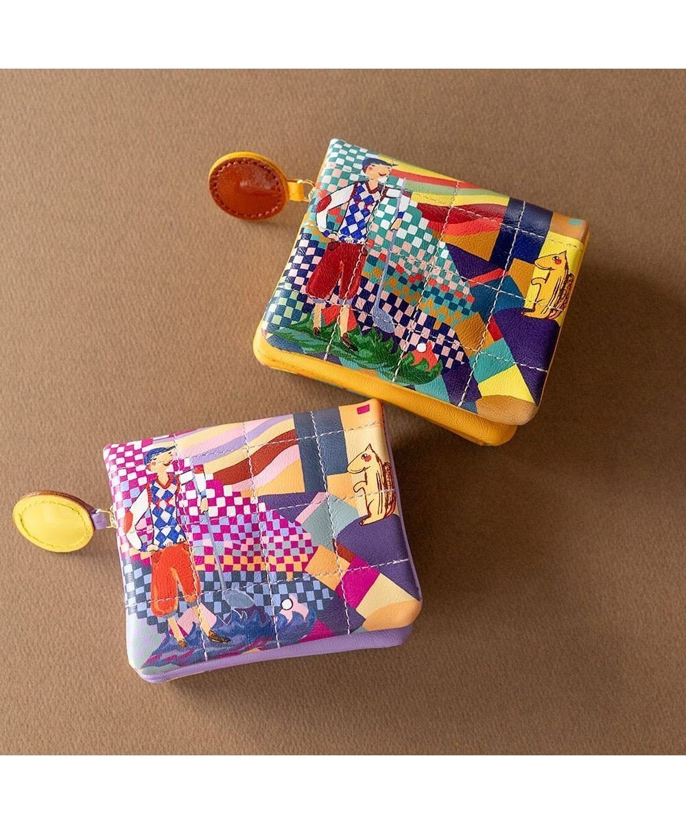 【ツモリチサト キャリー/tsumori chisato CARRY】のカラフルランドスケープ 2つ折り財布 ミニ財布 インテリア・キッズ・メンズ・レディースファッション・服の通販 founy(ファニー) ファッション Fashion レディースファッション Fashion for Women ミニ財布・二つ折り財布 Wallets & Card Cases イラスト Illustration ゴルフ Golf プリント Print, Printed Pattern 財布 Wallet, Purse ラベンダー|ID: prp329100004680521 ipo3291000000033807679