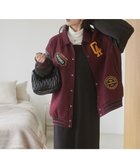 【ウィゴー/WEGO】の【ユニセックス着用ITEM/SMLサイズ展開】メルトンワッペンスタジャン ワイン|ID: prp329100004680532 ipo3291000000033807715