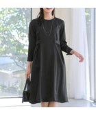 【ティアクラッセ/Tiaclasse】の【洗える】ウール調Aラインワンピース チャコールグレー|ID: prp329100004680534 ipo3291000000035913674