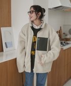 【ウィゴー/WEGO】の【ユニセックス着用ITEM/SMLサイズ展開】ボアブルゾン ベージュ|ID: prp329100004680546 ipo3291000000033807774