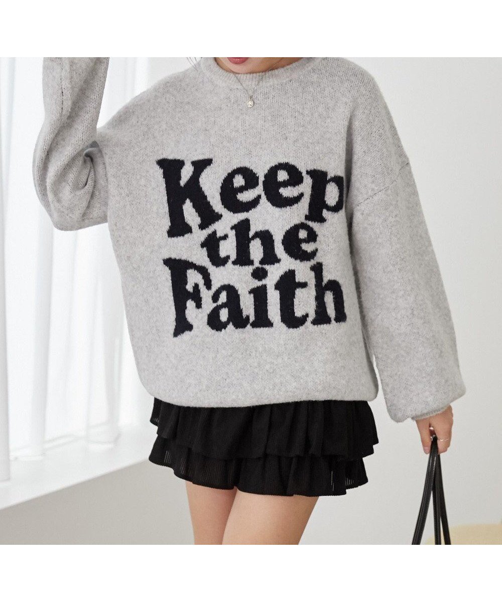 【ウィゴー/WEGO】のフラッフィーグラフィックBIGニットプルオーバー インテリア・キッズ・メンズ・レディースファッション・服の通販 founy(ファニー) ファッション Fashion レディースファッション Fashion for Women トップス・カットソー Cut & Sew Tops ニット Knit Tops & Sweaters カジュアルプルオーバー・ニットトップス Pullovers & Knit Tops / Casual Pullovers ヴィンテージ Vintage Style グラフィック Graphic, Graphic Design ショート Short, Short Length ストレート Straight, Straight Cut スマホ Smartphone, Mobile Device セーター Sweater, Knitwear デニム Denim, Jeans Material トレンド Trend, Trending Now バランス Balance, Style Balance フィット Fit, Slim Fit プリーツ Pleats, Pleated ボトム Bottoms, Lower Wear ロング Long, Long-Length 冬 Winter / This Winter A/W・秋冬 Autumn/Winter おすすめ Recommended / Our Picks 杢グレー|ID: prp329100004680549 ipo3291000000033807788