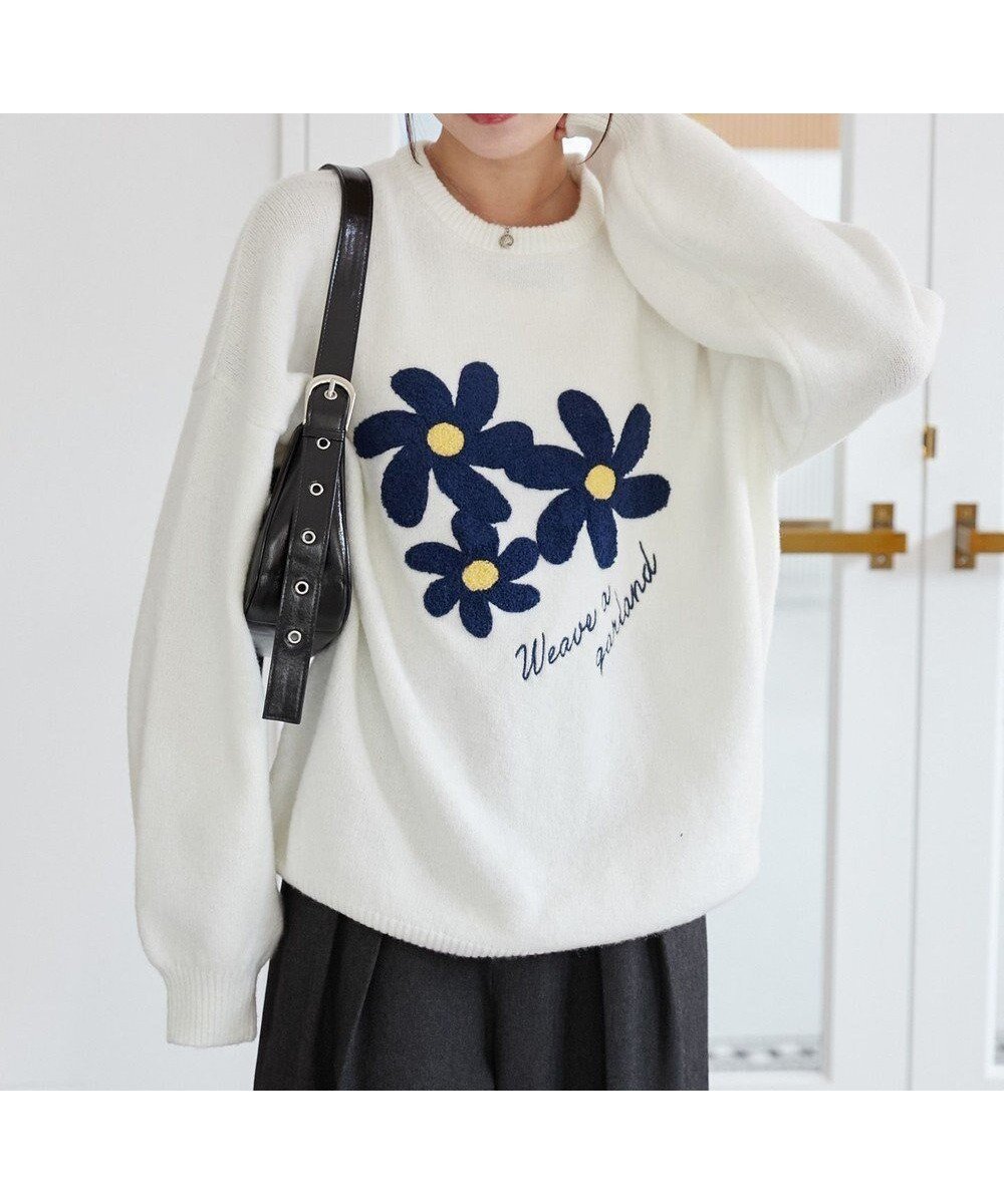 【ウィゴー/WEGO】のフラッフィーグラフィックBIGニットプルオーバー インテリア・キッズ・メンズ・レディースファッション・服の通販 founy(ファニー) ファッション Fashion レディースファッション Fashion for Women トップス・カットソー Cut & Sew Tops ニット Knit Tops & Sweaters カジュアルプルオーバー・ニットトップス Pullovers & Knit Tops / Casual Pullovers ヴィンテージ Vintage Style グラフィック Graphic, Graphic Design ショート Short, Short Length ストレート Straight, Straight Cut スマホ Smartphone, Mobile Device セーター Sweater, Knitwear デニム Denim, Jeans Material トレンド Trend, Trending Now バランス Balance, Style Balance フィット Fit, Slim Fit プリーツ Pleats, Pleated ボトム Bottoms, Lower Wear ロング Long, Long-Length 冬 Winter / This Winter A/W・秋冬 Autumn/Winter おすすめ Recommended / Our Picks 柄2|ID: prp329100004680549 ipo3291000000033807791