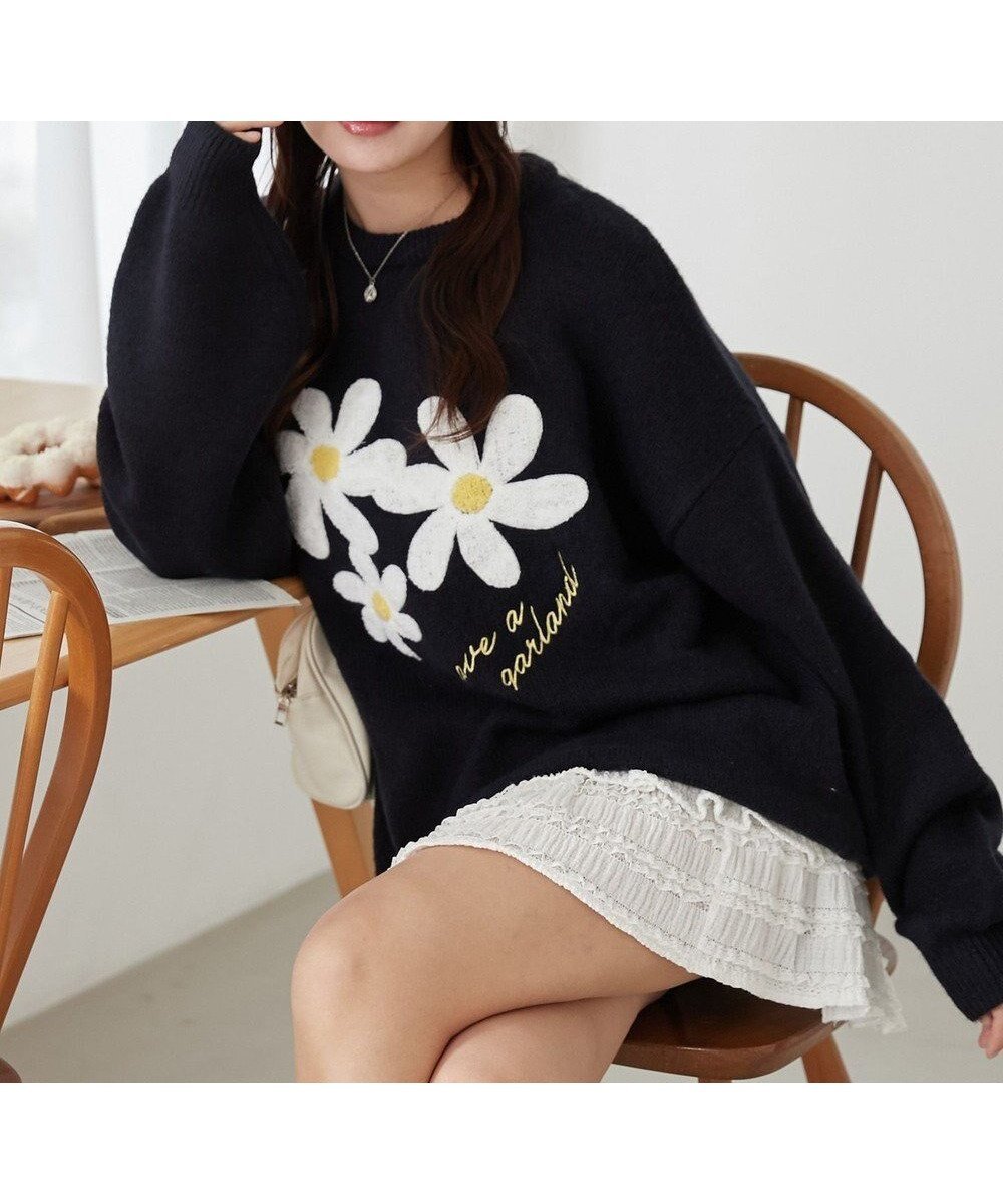 【ウィゴー/WEGO】のフラッフィーグラフィックBIGニットプルオーバー インテリア・キッズ・メンズ・レディースファッション・服の通販 founy(ファニー) ファッション Fashion レディースファッション Fashion for Women トップス・カットソー Cut & Sew Tops ニット Knit Tops & Sweaters カジュアルプルオーバー・ニットトップス Pullovers & Knit Tops / Casual Pullovers ヴィンテージ Vintage Style グラフィック Graphic, Graphic Design ショート Short, Short Length ストレート Straight, Straight Cut スマホ Smartphone, Mobile Device セーター Sweater, Knitwear デニム Denim, Jeans Material トレンド Trend, Trending Now バランス Balance, Style Balance フィット Fit, Slim Fit プリーツ Pleats, Pleated ボトム Bottoms, Lower Wear ロング Long, Long-Length 冬 Winter / This Winter A/W・秋冬 Autumn/Winter おすすめ Recommended / Our Picks 柄3|ID: prp329100004680549 ipo3291000000033807792