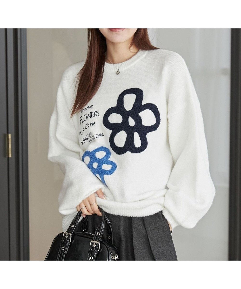 【ウィゴー/WEGO】のフラッフィーグラフィックBIGニットプルオーバー インテリア・キッズ・メンズ・レディースファッション・服の通販 founy(ファニー) ファッション Fashion レディースファッション Fashion for Women トップス・カットソー Cut & Sew Tops ニット Knit Tops & Sweaters カジュアルプルオーバー・ニットトップス Pullovers & Knit Tops / Casual Pullovers ヴィンテージ Vintage Style グラフィック Graphic, Graphic Design ショート Short, Short Length ストレート Straight, Straight Cut スマホ Smartphone, Mobile Device セーター Sweater, Knitwear デニム Denim, Jeans Material トレンド Trend, Trending Now バランス Balance, Style Balance フィット Fit, Slim Fit プリーツ Pleats, Pleated ボトム Bottoms, Lower Wear ロング Long, Long-Length 冬 Winter / This Winter A/W・秋冬 Autumn/Winter おすすめ Recommended / Our Picks 柄12|ID: prp329100004680549 ipo3291000000033807801