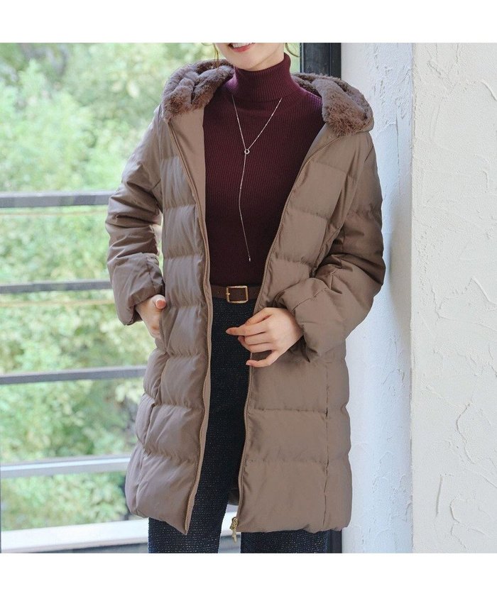 【ティアクラッセ/Tiaclasse】のフード裏エコファーダウンコート インテリア・キッズ・メンズ・レディースファッション・服の通販 founy(ファニー) https://founy.com/ ファッション Fashion レディースファッション Fashion for Women アウター Coat / Outerwear Collection コート・ロングコート・ピーコート Long Coats, Peacoats & More レディースジャケット・軽アウター Jackets ダウンジャケット・軽量ダウン Warm & Lightweight Down Jackets アクセサリー Fashion Accessories 春 Spring 秋 Autumn シューズ Shoes, Footwear ジャケット Jacket, Outerwear ダウン Down, Puffer フェザー Feather, Feather Detail ポケット Pocket, Pocket Detail 防寒 Cold Protection, Winter-Ready 楽ちん Easy Fit, Comfortable 冬 Winter / This Winter A/W・秋冬 Autumn/Winter 再入荷 Restock / Back in Stock エレガント 上品 Elegant 新作・新入荷 New Arrivals / New In |ID: prp329100004680551 ipo3291000000035604268