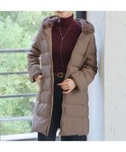 【ティアクラッセ/Tiaclasse】のフード裏エコファーダウンコート モカ|ID: prp329100004680551 ipo3291000000035604271