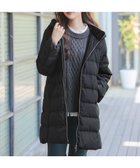 【ティアクラッセ/Tiaclasse】のフード裏エコファーダウンコート ブラック|ID: prp329100004680551 ipo3291000000035604276