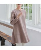 【ティアクラッセ/Tiaclasse】の【洗える】裏起毛フレアワンピチュニック グレージュ|ID: prp329100004680554 ipo3291000000035547162
