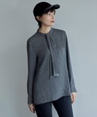 【アイシービー/iCB】の【UVケア・速乾・洗える】BackSatinAmunzen スカーフタイブラウス 人気、トレンドファッション・服の通販 founy(ファニー) ファッション Fashion レディースファッション Fashion for Women トップス・カットソー Cut & Sew Tops シャツ・ブラウス・オフィスカジュアル Elegant Blouses & Button-Ups インナー Innerwear 洗える Machine Washable サテン Satin, Glossy Fabric ジャケット Jacket, Outerwear スーツ Suit, Formalwear プリント Print, Printed Pattern 羽織 Haori, Light Jacket A/W・秋冬 Autumn/Winter 2024年 2024 エレガント 上品 Elegant セレモニー Ceremony 2024-2025秋冬・A/W Autumn/Winter 2024–25 AW24–25 thumbnail ブラック柄系|ID: prp329100004680557 ipo3291000000033807832