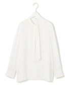 【アイシービー/iCB】の【UVケア・速乾・洗える】BackSatinAmunzen スカーフタイブラウス 人気、トレンドファッション・服の通販 founy(ファニー) ファッション Fashion レディースファッション Fashion for Women トップス・カットソー Cut & Sew Tops シャツ・ブラウス・オフィスカジュアル Elegant Blouses & Button-Ups インナー Innerwear 洗える Machine Washable サテン Satin, Glossy Fabric ジャケット Jacket, Outerwear スーツ Suit, Formalwear プリント Print, Printed Pattern 羽織 Haori, Light Jacket A/W・秋冬 Autumn/Winter 2024年 2024 エレガント 上品 Elegant セレモニー Ceremony 2024-2025秋冬・A/W Autumn/Winter 2024–25 AW24–25 thumbnail オフホワイト系|ID: prp329100004680557 ipo3291000000033807834