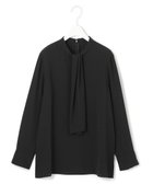 【アイシービー/iCB】の【UVケア・速乾・洗える】BackSatinAmunzen スカーフタイブラウス 人気、トレンドファッション・服の通販 founy(ファニー) ファッション Fashion レディースファッション Fashion for Women トップス・カットソー Cut & Sew Tops シャツ・ブラウス・オフィスカジュアル Elegant Blouses & Button-Ups インナー Innerwear 洗える Machine Washable サテン Satin, Glossy Fabric ジャケット Jacket, Outerwear スーツ Suit, Formalwear プリント Print, Printed Pattern 羽織 Haori, Light Jacket A/W・秋冬 Autumn/Winter 2024年 2024 エレガント 上品 Elegant セレモニー Ceremony 2024-2025秋冬・A/W Autumn/Winter 2024–25 AW24–25 thumbnail ブラック系|ID: prp329100004680557 ipo3291000000033807835