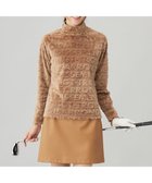 【23区 ゴルフ/NIJYUSANKU GOLF】の【WOMEN】フェイクファーロゴモックネック 人気、トレンドファッション・服の通販 founy(ファニー) ファッション Fashion レディースファッション Fashion for Women トップス・カットソー Cut & Sew Tops レディースパーカー・カジュアルフーディー Casual Hoodies & Sweatshirts スウェット・クルーネックトップス Sweatshirts & Crewnecks / Relaxed Fit Sweat Tops スウェット / スエット Sweatshirt, Sweatwear ラウンド Round, Round Neck A/W・秋冬 Autumn/Winter thumbnail ベージュ系|ID: prp329100004680559 ipo3291000000033807844