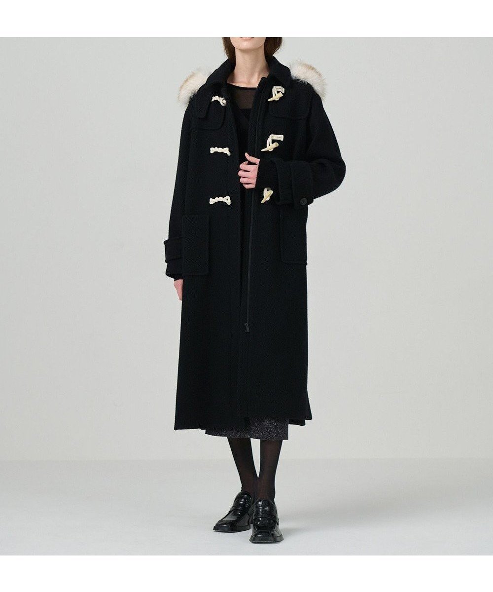 【グレース コンチネンタル/GRACE CONTINENTAL】のウールカルゼダッフルコート2 人気、トレンドファッション・服の通販 founy(ファニー) 　ファッション　Fashion　レディースファッション　Fashion for Women　アウター　Coat / Outerwear Collection　コート・ロングコート・ピーコート　Long Coats, Peacoats & More　レディースジャケット・軽アウター　Jackets　ダッフルコート　Duffle Coats　ジャケット　Jacket, Outerwear　スリット　Slit, Slit Detail　ダッフルコート　Duffle Coat, Toggle Coat　トレンド　Trend, Trending Now　フロント　Front, Front Design　ポケット　Pocket, Pocket Detail　ミリタリー　Military, Army Style　ロング　Long, Long-Length　定番　Standard, Basic Item　A/W・秋冬　Autumn/Winter　 other-1|ID: prp329100004680565 ipo3291000000033807859