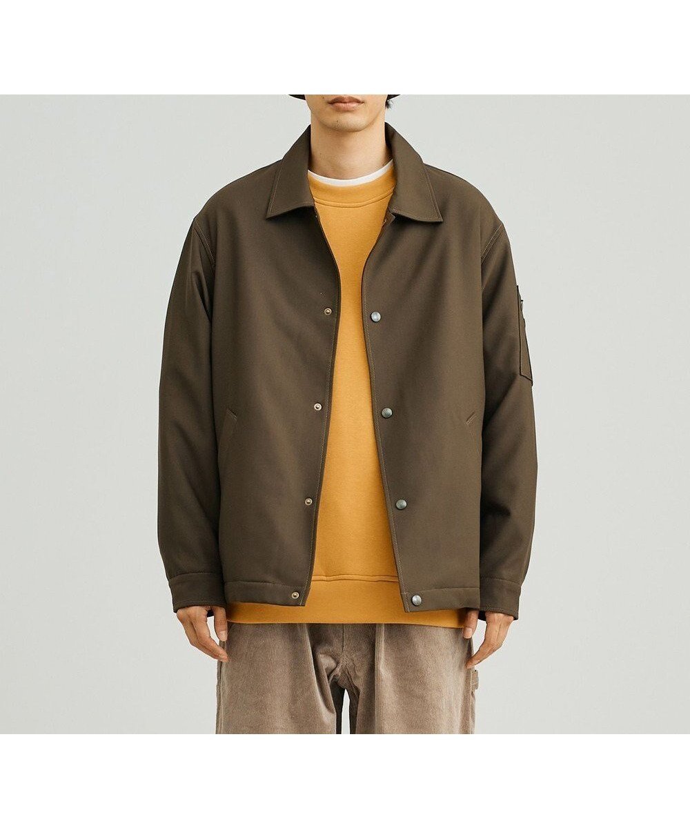 【ジェイプレスヨークストリート/J.PRESS YORK STREET】の【UNISEX】ウールライク MA-1コーチジャケット インテリア・キッズ・メンズ・レディースファッション・服の通販 founy(ファニー) 　ファッション　Fashion　レディースファッション　Fashion for Women　アウター　Coat / Outerwear Collection　レディースジャケット・軽アウター　Jackets　MA-1ジャケット　MA-1 Bomber Jackets / Flight Jackets　ユニセックス　Unisex, Genderless　シンプル　Simple, Minimal　ジャケット　Jacket, Outerwear　ポケット　Pocket, Pocket Detail　リラックス　Relax, Relaxed Fit　A/W・秋冬　Autumn/Winter　カーキ系|ID: prp329100004680573 ipo3291000000033807893