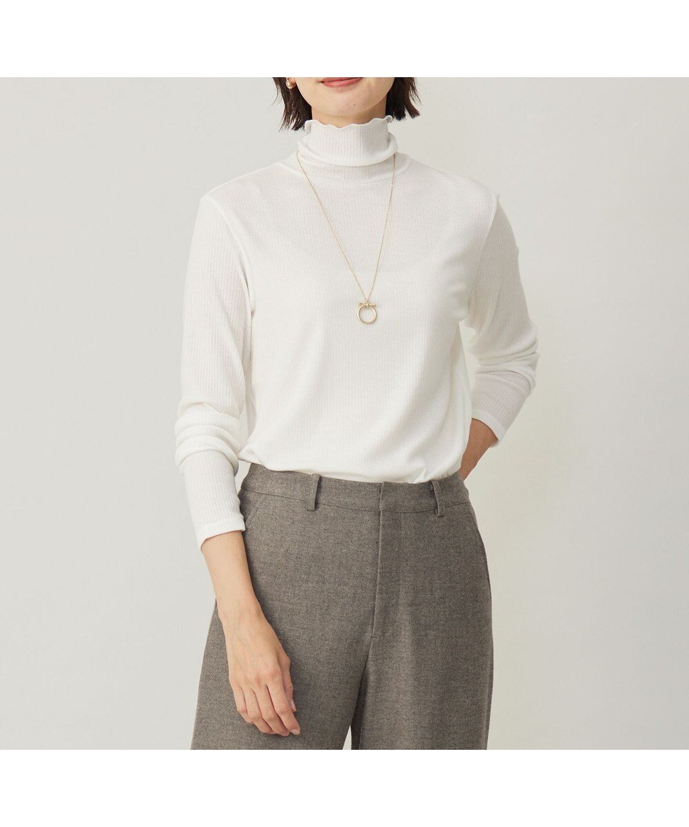 【ジェイ プレス/J.PRESS】のカシミヤシルクリブタートル カットソー 人気、トレンドファッション・服の通販 founy(ファニー) 　ファッション　Fashion　レディースファッション　Fashion for Women　トップス・カットソー　Cut & Sew Tops　シャツ・ブラウス・オフィスカジュアル　Elegant Blouses & Button-Ups　ロングTシャツ・Tシャツ　Longline T-Shirts & Tees　カットソー・ベーシックTシャツ　Cut-and-Sewn Tops / Stretch Tees & Basics　インナー　Innerwear　カットソー　Cut and Sewn Top　シアー　Sheer, See-Through　シルク　Silk, 100% Silk　ストレッチ　Stretch, Stretchy Fabric　タートル　Turtleneck, Turtle Collar　ラグジュアリー　Luxury, Elegant　定番　Standard, Basic Item　A/W・秋冬　Autumn/Winter　 other-1|ID: prp329100004680582 ipo3291000000033807915