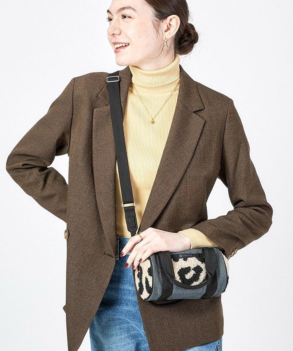 【レスポートサック/LeSportsac】のDENIM ROLL BAG/ブラックデニム/レオパードシェルパ 人気、トレンドファッション・服の通販 founy(ファニー) 　ファッション　Fashion　レディースファッション　Fashion for Women　コレクション　Collection, Seasonal Line　スマート　Smart, Elegant　財布　Wallet, Purse　デニム　Denim, Jeans Material　フォルム　Silhouette, Form　ポケット　Pocket, Pocket Detail　レオパード　Leopard, Animal Print　冬　Winter / This Winter　おすすめ　Recommended / Our Picks　 other-1|ID: prp329100004680591 ipo3291000000033807935