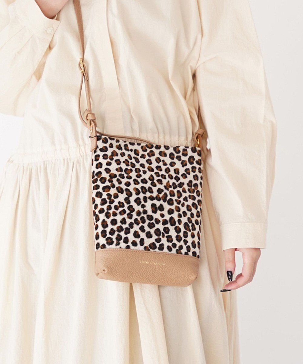 【エクエル ル スティル デヴィ/Hekher Le Style de Vie】の【日本製】ハラコ×シュリンクレザー ショルダーバッグ インテリア・キッズ・メンズ・レディースファッション・服の通販 founy(ファニー) 　ファッション　Fashion　レディースファッション　Fashion for Women　バッグ　Bags　エレガント 上品　Elegant　ショルダー　Shoulder, Shoulder Strap　財布　Wallet, Purse　ハンド　Hand, Handmade　フィット　Fit, Slim Fit　ポケット　Pocket, Pocket Detail　レオパード　Leopard, Animal Print　日本製　Made In Japan　レオパード|ID: prp329100004680598 ipo3291000000033807955