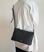 【エクエル ル スティル デヴィ/Hekher Le Style de Vie】の新色追加【日本製】シュリンクレザー スクエアショルダーバッグ ブラック|ID: prp329100004680601 ipo3291000000035790203