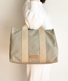 【エクエル ル スティル デヴィ/Hekher Le Style de Vie】の【日本製 / A4サイズ対応 / 2WAY/汚れにくい】PUコートコットンキャンバス トートバッグ large ベージュ|ID: prp329100004680602 ipo3291000000033807983