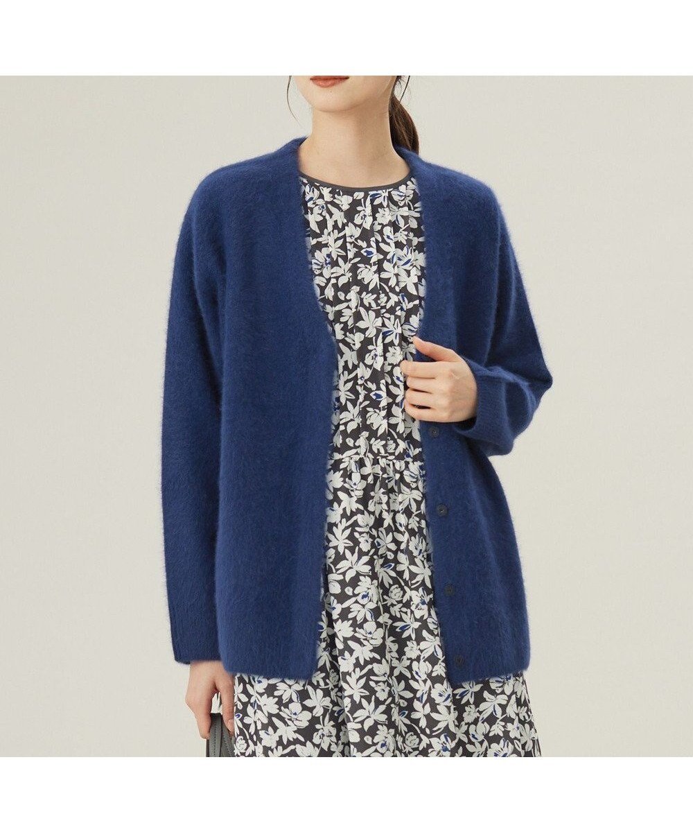 【自由区/JIYU-KU】のフォックスウール カーディガン インテリア・キッズ・メンズ・レディースファッション・服の通販 founy(ファニー) ファッション Fashion レディースファッション Fashion for Women トップス・カットソー Cut & Sew Tops カーディガン・羽織り Layered Style Cardigans カーディガン Cardigan, Knitwear シンプル Simple, Minimal フォックス Fox, Fox Fur ボトム Bottoms, Lower Wear ミックス Mix, Mixed Style エレガント 上品 Elegant A/W・秋冬 Autumn/Winter ブルー|ID: prp329100004680614 ipo3291000000033847710