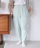 【ハーグ/HAAG】の【カシミヤタッチ/スマイルコットン】SIDE POCKET PANTS パンツ ミントグリーン|ID: prp329100004680623 ipo3291000000033808058