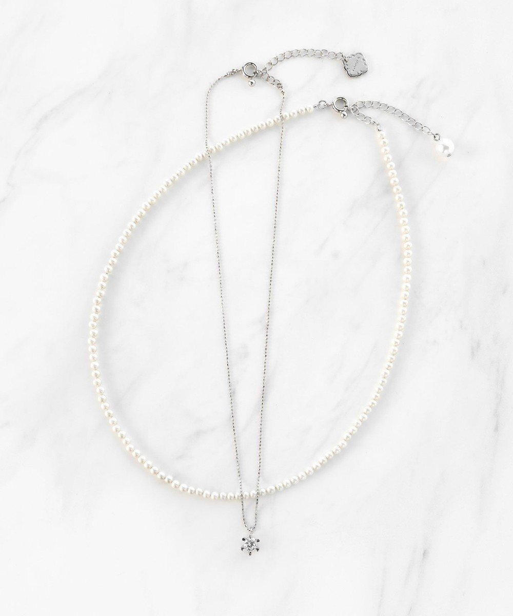 【トッカ/TOCCA】のBIJOUX&BABY PEARL NECKLACE 2連セットネックレス インテリア・キッズ・メンズ・レディースファッション・服の通販 founy(ファニー) 　ファッション　Fashion　レディースファッション　Fashion for Women　ジュエリー　Jewelry　ネックレス　Necklaces & Pendants　2025年　2025　2025春夏・S/S　Spring/Summer 2025 SS25　アクセサリー　Fashion Accessories　ガラス　Glass, Glassware　シンプル　Simple, Minimal　セレモニー　Ceremony　チェーン　Chain, Chain Strap　デニム　Denim, Jeans Material　ドレス　Dress, One-Piece　ネックレス　Necklace, Pendant Necklace　パール　Pearl, Pearl Accent　エレガント 上品　Elegant　夏　Summer　S/S・春夏　SS, Spring/Summer, Warm Season　シルバー系|ID: prp329100004680636 ipo3291000000033808098
