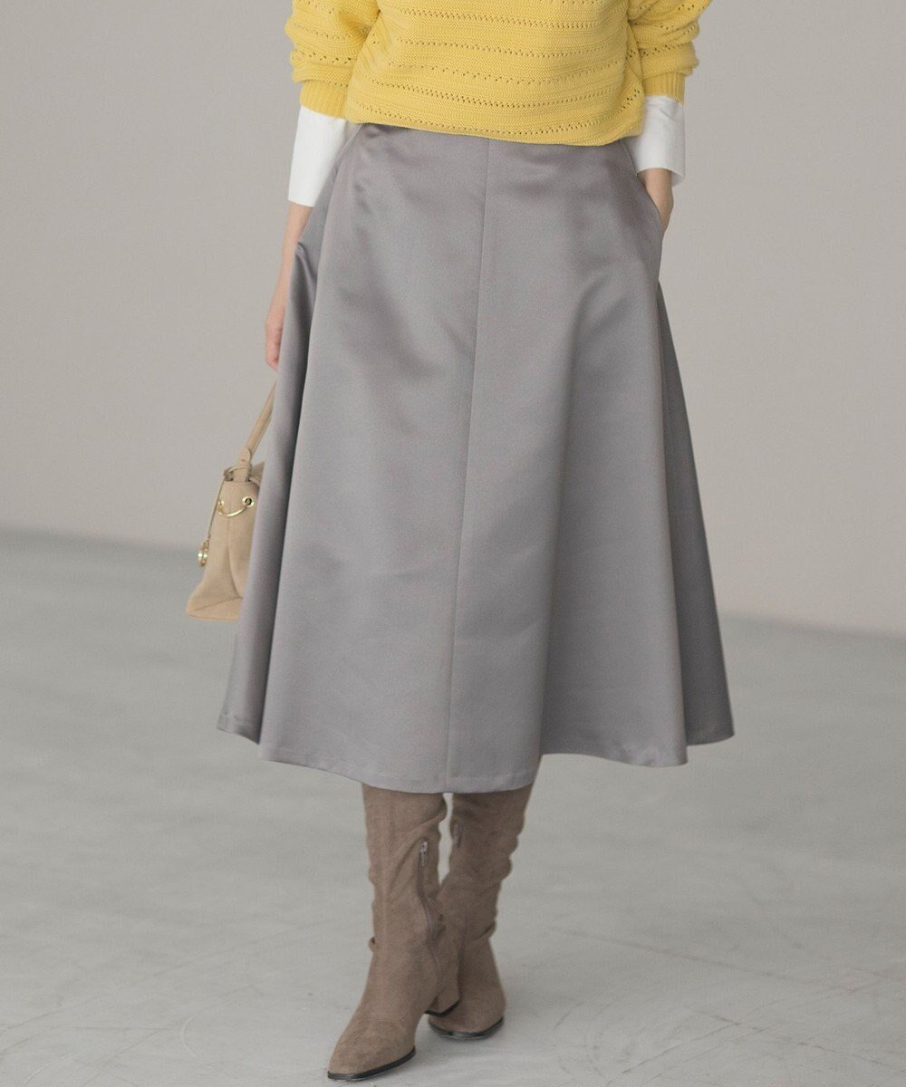 【組曲/KUMIKYOKU】のマットサテンノーブルスカート 人気、トレンドファッション・服の通販 founy(ファニー) 　ファッション　Fashion　レディースファッション　Fashion for Women　スカート　Skirts　サテン　Satin, Glossy Fabric　フィット　Fit, Slim Fit　ポケット　Pocket, Pocket Detail　モダン　Modern, Contemporary　冬　Winter / This Winter　A/W・秋冬　Autumn/Winter　S/S・春夏　SS, Spring/Summer, Warm Season　おすすめ　Recommended / Our Picks　夏　Summer　エレガント 上品　Elegant　 other-1|ID: prp329100004680660 ipo3291000000033808169