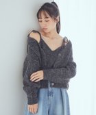 【アースミュージックアンドエコロジー/earth music&ecology】のSET2点ショートカーディガン+肩リボンキャミソー Charcoal Gray|ID: prp329100004680663 ipo3291000000033808181