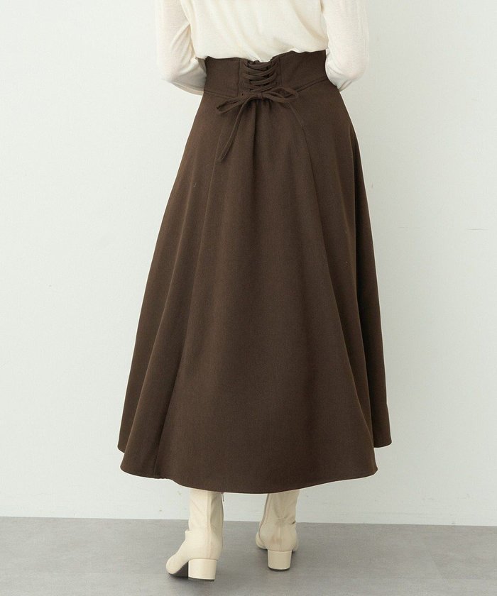 【アースミュージックアンドエコロジー/earth music&ecology】のバックレースアップスカート インテリア・キッズ・メンズ・レディースファッション・服の通販 founy(ファニー) https://founy.com/ ファッション Fashion レディースファッション Fashion for Women スカート Skirts おすすめ Recommended / Our Picks フェミニン Feminine, Girly フレア Flare, Flared ポケット Pocket, Pocket Detail ヨーク Yoke, Yoke Design レース Lace, Lace Fabric ロング Long, Long-Length A/W・秋冬 Autumn/Winter |ID: prp329100004680664 ipo3291000000033808184