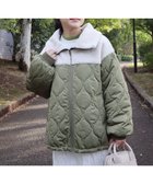 【クラフトスタンダードブティック/CRAFT STANDARD BOUTIQUE】のボアキルト切替ブルゾン Khaki|ID: prp329100004680675 ipo3291000000033808235