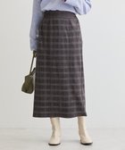 【グリーンパークス/Green Parks】の・ELENCARE DUE チェックナロースカート Charcoal Gray|ID: prp329100004680683 ipo3291000000033808261