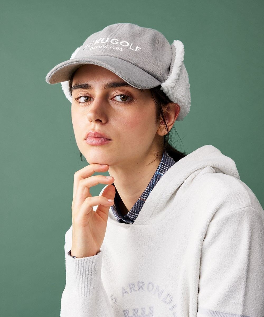【23区 ゴルフ/NIJYUSANKU GOLF】の【WOMEN】耳当て付スェードキャップ インテリア・キッズ・メンズ・レディースファッション・服の通販 founy(ファニー) 　ファッション　Fashion　レディースファッション　Fashion for Women　キャップ&ハット　Hats & Caps　キャップ　Cap, Baseball Cap　コンパクト　Compact, Small Size　トレンド　Trend, Trending Now　冬　Winter / This Winter　帽子　Hat, Headwear　秋　Autumn　防寒　Cold Protection, Winter-Ready　ライトグレー系|ID: prp329100004680686 ipo3291000000035913470