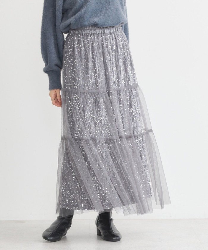 【アースミュージックアンドエコロジー/earth music&ecology】のマルチウェイスパンコールスカート インテリア・キッズ・メンズ・レディースファッション・服の通販 founy(ファニー) https://founy.com/ ファッション Fashion レディースファッション Fashion for Women スカート Skirts おすすめ Recommended / Our Picks シアー Sheer, See-Through シルバー Silver, Metallic Silver スパンコール Sequins, Sequin Embellishment チュール Tulip, Tulip Motif トレンド Trend, Trending Now フェミニン Feminine, Girly ポケット Pocket, Pocket Detail ロング Long, Long-Length A/W・秋冬 Autumn/Winter |ID: prp329100004680690 ipo3291000000033808282