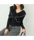 【アースミュージックアンドエコロジー/earth music&ecology】のVネックフリルニットカーディガン 人気、トレンドファッション・服の通販 founy(ファニー) ファッション Fashion レディースファッション Fashion for Women トップス・カットソー Cut & Sew Tops ニット Knit Tops & Sweaters カーディガン・羽織り Layered Style Cardigans Vネックトップス V-Neck Tops / V-Cut Neckline Shirts おすすめ Recommended / Our Picks カーディガン Cardigan, Knitwear セーター Sweater, Knitwear フィット Fit, Slim Fit フェミニン Feminine, Girly フリル Frill, Ruffle フロント Front, Front Design ポケット Pocket, Pocket Detail ロング Long, Long-Length エレガント 上品 Elegant A/W・秋冬 Autumn/Winter thumbnail Black|ID: prp329100004680695 ipo3291000000033808305