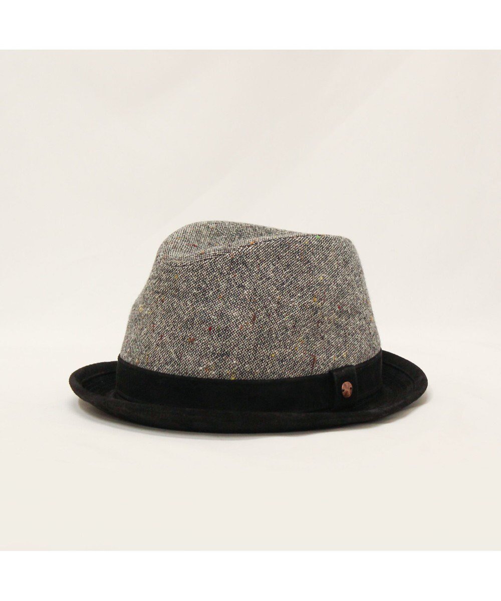 【アトレナ/ATRENA】の【日本製/UNISEX/Lサイズあり】morno(モーノ) ツイード×レザー 中折れハット インテリア・キッズ・メンズ・レディースファッション・服の通販 founy(ファニー) ファッション Fashion レディースファッション Fashion for Women キャップ&ハット Hats & Caps 中折れハット Fedora Hats / Wide-Brim Hats スタイリッシュ Stylish, Fashionable ツイード Twill, Twill Weave フィット Fit, Slim Fit フォーマル Formal, Dressy 帽子 Hat, Headwear ユニセックス Unisex, Genderless A/W・秋冬 Autumn/Winter 日本製 Made In Japan エレガント 上品 Elegant ブラック|ID: prp329100004680705 ipo3291000000034230869