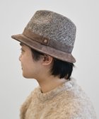 【アトレナ/ATRENA】の【日本製/UNISEX/Lサイズあり】morno(モーノ) ツイード×レザー 中折れハット ブラウン|ID: prp329100004680705 ipo3291000000034230870