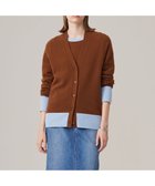 【アイシービー/iCB】のピュアカシミヤ カーディガン サックス×コーヒー系|ID: prp329100004680714 ipo3291000000034230887