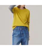 【アイシービー/iCB】の【CLASSY.1月号掲載・前後着用可能】ピュアカシミヤ バイカラーニット ライム×ライトグレー系|ID: prp329100004680715 ipo3291000000034230896