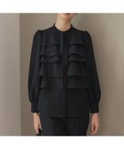 【組曲/KUMIKYOKU】の【KUMIKYOKU NAVY】コンフォータブルドレープ フリルブラウス 人気、トレンドファッション・服の通販 founy(ファニー) ファッション Fashion レディースファッション Fashion for Women トップス・カットソー Cut & Sew Tops シャツ・ブラウス・オフィスカジュアル Elegant Blouses & Button-Ups オケージョン Occasion Wear コレクション Collection, Seasonal Line ジャケット Jacket, Outerwear セットアップ Set-Up, Coordinated Outfit ドレス Dress, One-Piece 人気 Popular, Best Seller フォルム Silhouette, Form フォーマル Formal, Dressy フリル Frill, Ruffle フレア Flare, Flared A/W・秋冬 Autumn/Winter 2022年 2022 S/S・春夏 SS, Spring/Summer, Warm Season 2022-2023秋冬・A/W Autumn/Winter 2022–23 AW22–23 夏 Summer エレガント 上品 Elegant セレモニー Ceremony 入学式 Entrance Ceremony 卒業式 Graduation Ceremony 結婚式 Wedding thumbnail ネイビー系|ID: prp329100004680716 ipo3291000000034609283