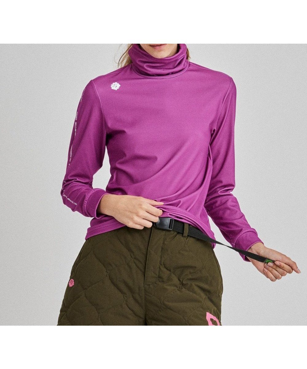 【ピーダブリュサーキュラス/PW CIRCULUS】の【WOMEN】スピンドルハイネックカットソー インテリア・キッズ・メンズ・レディースファッション・服の通販 founy(ファニー) ファッション Fashion レディースファッション Fashion for Women トップス・カットソー Cut & Sew Tops シャツ・ブラウス・オフィスカジュアル Elegant Blouses & Button-Ups ロングTシャツ・Tシャツ Longline T-Shirts & Tees カットソー・ベーシックTシャツ Cut-and-Sewn Tops / Stretch Tees & Basics 2024年 2024 2024-2025秋冬・A/W Autumn/Winter 2024–25 AW24–25 インナー Innerwear カットソー Cut and Sewn Top ゴルフ Golf ストレッチ Stretch, Stretchy Fabric スピンドル Spindle, Drawcord タートル Turtleneck, Turtle Collar バラクラバ Balaclava 冬 Winter / This Winter A/W・秋冬 Autumn/Winter パープル系|ID: prp329100004680717 ipo3291000000034230901