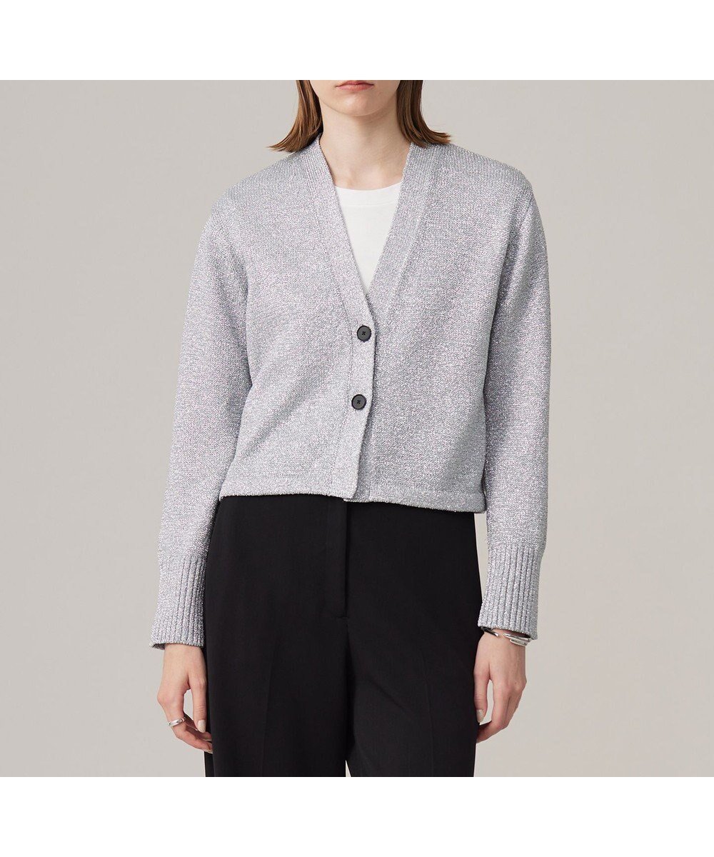 【アイシービー/iCB】の【洗える】リッチシャインニット カーディガン インテリア・キッズ・メンズ・レディースファッション・服の通販 founy(ファニー) ファッション Fashion レディースファッション Fashion for Women トップス・カットソー Cut & Sew Tops ニット Knit Tops & Sweaters カーディガン・羽織り Layered Style Cardigans イタリア Italy 洗える Machine Washable カーディガン Cardigan, Knitwear クロップド Cropped, Short Length クール Cool, Chic シンプル Simple, Minimal スタイリッシュ Stylish, Fashionable トレンド Trend, Trending Now バランス Balance, Style Balance ボトム Bottoms, Lower Wear 冬 Winter / This Winter A/W・秋冬 Autumn/Winter 2024年 2024 2024-2025秋冬・A/W Autumn/Winter 2024–25 AW24–25 シルバー系|ID: prp329100004680721 ipo3291000000034230918