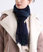 【ムーンバット/MOONBAT】のWEB限定【洗える】ミエル (miel) カシミヤ100% チェックストール ネイビーブルー|ID: prp329100004680723 ipo3291000000034230921