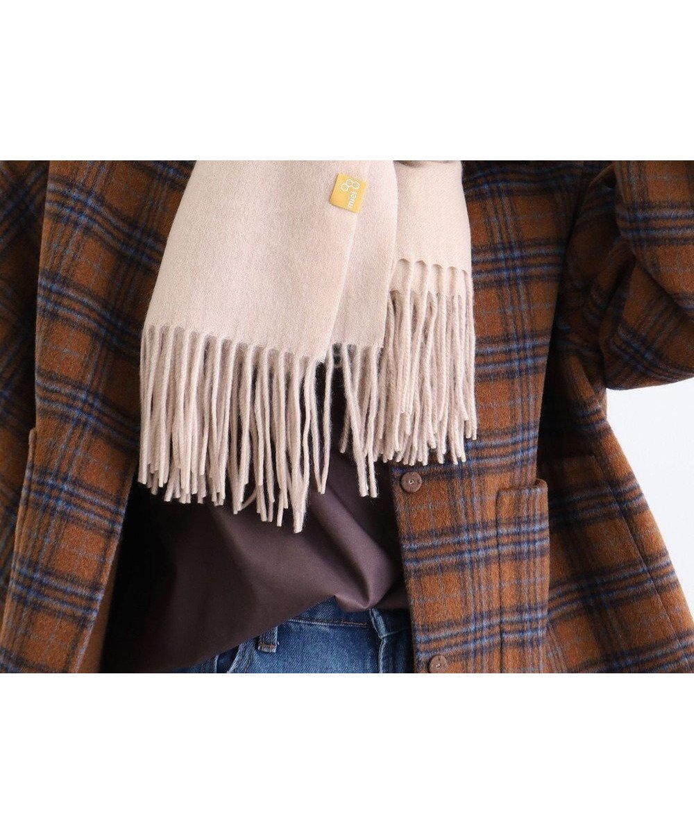 【ムーンバット/MOONBAT】のWEB限定【洗える】ミエル (miel) カシミヤ100% 無地ストール インテリア・キッズ・メンズ・レディースファッション・服の通販 founy(ファニー) 　ファッション　Fashion　レディースファッション　Fashion for Women　ストール　Soft & Warm Scarves　マフラー・スヌード / 冬小物の定番　Scarves & Mufflers　ウォッシャブル　Machine Washable　洗える　Machine Washable　コレクション　Collection, Seasonal Line　ストール　Stole, Wrap　スヌード　Snood, Infinity Scarf　チェック　Check, Plaid, Tartan　トレンド　Trend, Trending Now　マフラー　Scarf, Muffler　無地　Plain, Solid Color　冬　Winter / This Winter　A/W・秋冬　Autumn/Winter　おすすめ　Recommended / Our Picks　エレガント 上品　Elegant　ベージュ|ID: prp329100004680724 ipo3291000000034230926