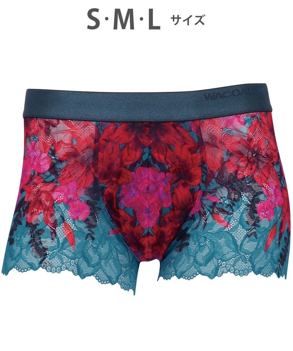 【ワコール/Wacoal / MEN】のWACOAL MEN 【レースボクサー】 ボクサーパンツ フロント快適グラマラス 通気性 スカラ始末(裾部分) 前閉じ レース 下着 メンズ WT3826 /ワコールメン インテリア・キッズ・メンズ・レディースファッション・服の通販 founy(ファニー) ファッション Fashion メンズファッション Fashion for Men ボトムス Bottoms アンダー Underwear Essentials グラデーション Gradient, Ombre フロント Front, Front Design プリント Print, Printed Pattern メンズ Men's, Menswear モチーフ Motif, Design Theme レース Lace, Lace Fabric ブルーグリーン|ID: prp329100004680801 ipo3291000000034484462